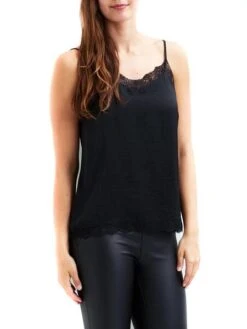 Top Vila Vicava Noire Pour Femme