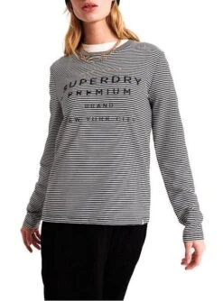 T-Shirt Superdry Dunne Black Femme