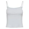 Top Only Larra Cropped Singlet Blanc Pour Femme