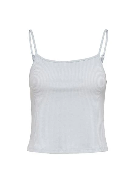 Top Only Larra Cropped Singlet Blanc Pour Femme