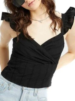 Top Only Maria Strap Noir Pour Femme