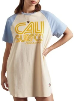 Robe Superdry Cali Supf Jaune Pour Femme