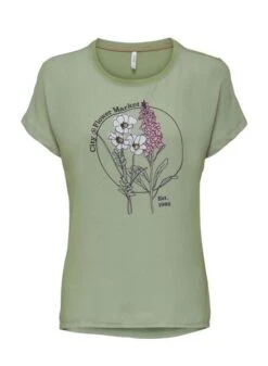 T-Shirt Only Flora Market Vert Pour Femme