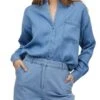 Chemise Vila Bista Oversize Bleu Pour Femme