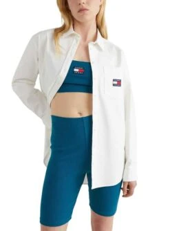 Chemise Tommy Jeans Badge Boyfriend Pour Femme