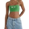 Top Tommy Jeans Ultra Crop Vert Pour Femme