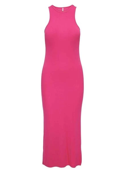 Robe Only Belia Long Fente Rosa Pour Femme