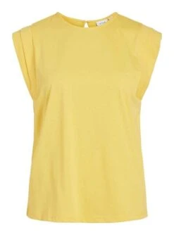 T-Shirt Vila Visinata Top Jaune Pour Femme