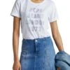 T-Shirt Pepe Jeans Agnes Blanc Pour Femme