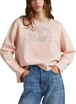 Sweat Pepe Jeans Bailey Rosa Pour Femme