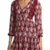 Robe Pepe Jeans Galatée Bordeaux Pour Femme