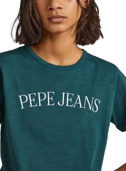 T-Shirt Pepe Jeans Vio Vert Pour Femme – Image 3