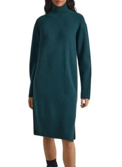 Robe Pepe Jeans Dasya Knitted Vert Pour Femme