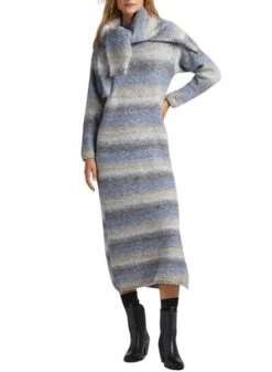 Robe Pepe Jeans Edith Rayures Melange Pour Femme