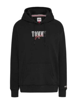 Sweat Tommy Jeans Essential Logo 1 Noire Femme