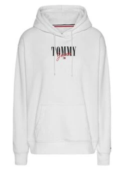 Sweat Tommy Jeans Essential Logo 1 Blanc Femme