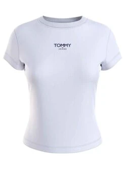 T-Shirt Tommy Jeans Essential Logo Blanc Femme