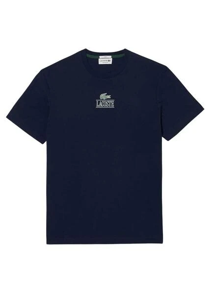 T-Shirt Lacoste Effet 3D Bleu Marine Homme Femme – Image 4