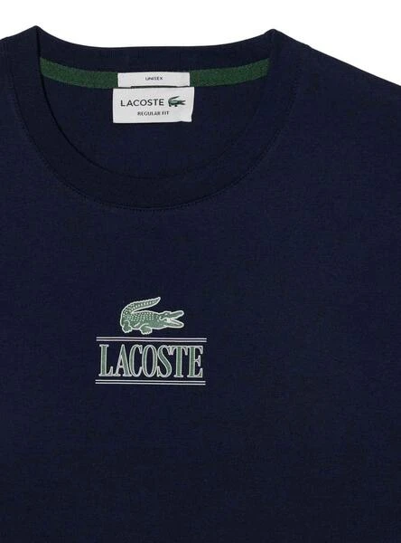T-Shirt Lacoste Effet 3D Bleu Marine Homme Femme – Image 5