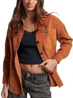 Surchemise Superdry Chunky Brun Pour Femme