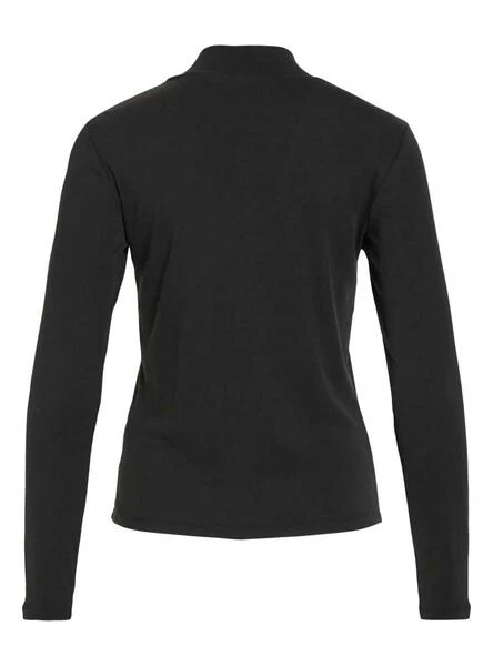 T-Shirt Vila Vilullu Rollneck Noire Pour Femme – Image 6