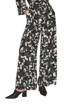 Pantalon Vila Vidogme Noire Pour Femme