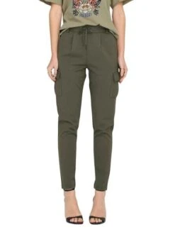 Pantalon Only Poptrash Life Vert Pour Femme