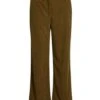 Pantalon Vila Viselma Gio Straight Brun Femme