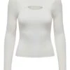 T-Shirt Only Ashley Blanc Pour Femme