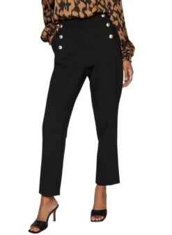 Pantalon Vila Viwinnie Wide Noire Pour Femme