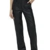 Pantalones Only Penna Idina Similicuir Noire Femme