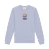 Sweat Klout Blanc Millán I Bleu Unisex