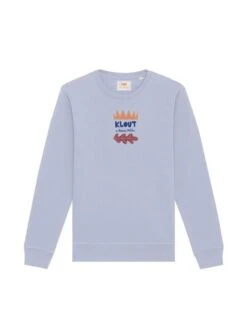 Sweat Klout Blanc Millán I Bleu Unisex