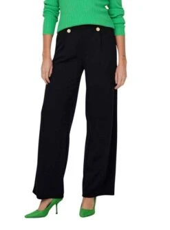 Pantalon Only Détail Sania Noire Pour Femme