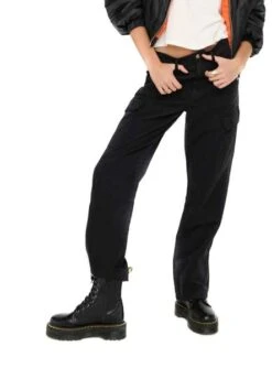 Pantalon Only Malfy Cargo Noire Pour Femme