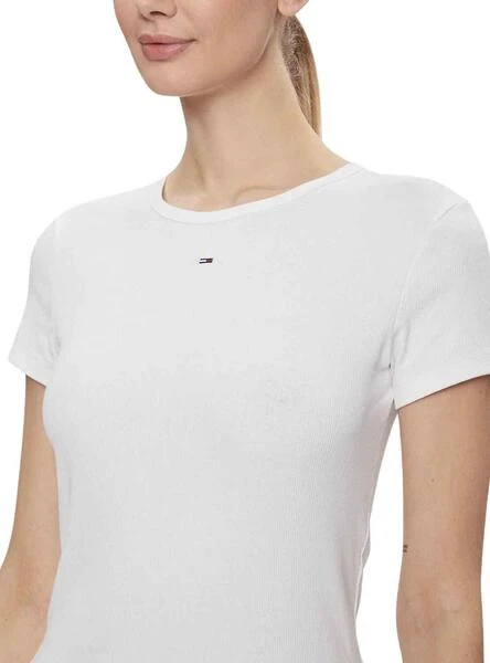 Maillot Tommy Jeans Slim Blanc Pour Femme – Image 3