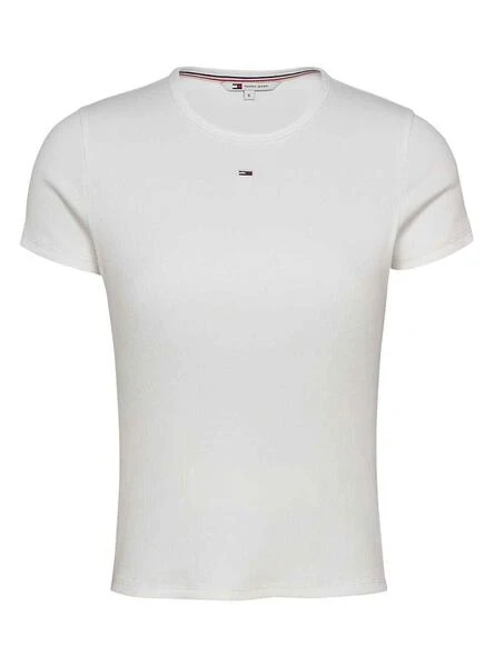 Maillot Tommy Jeans Slim Blanc Pour Femme – Image 4