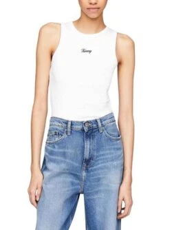 Maillot Tommy Jeans Tank Blanc Pour Femme