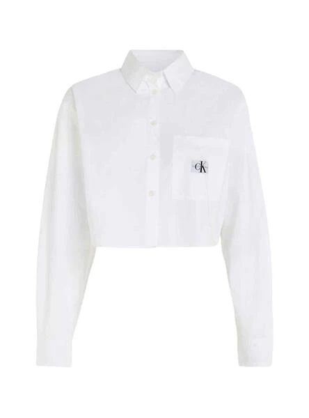 Chemise Calvin Klein Cropped Blanc Pour Femme – Image 4