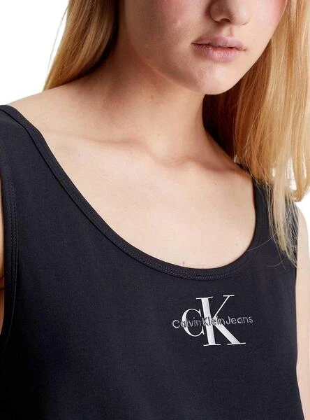 Robe Calvin Klein Monologue Loose Noir Femme – Image 3