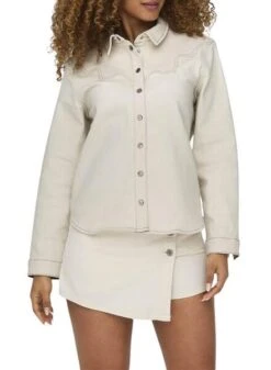 Chemise Only Labby Beige Pour Femme