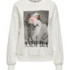 Sudadera Blanca Para Mujer Only Hanna.