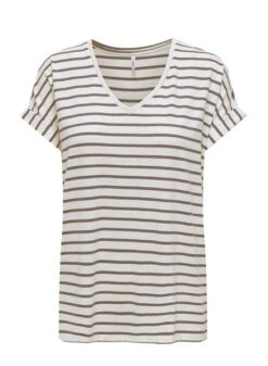 T-shirt Only Moster Beige Pour Femme