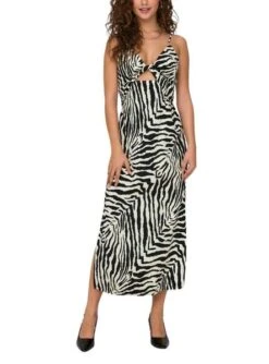 Robe Only Iris Thalia Zèbre Pour Femme