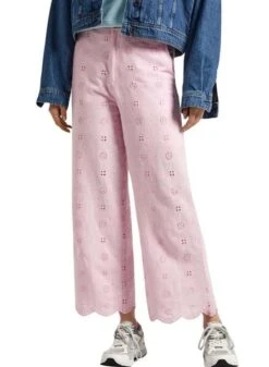 Pantalon Pepe Jeans Culotte Dory Rose Pour Femme