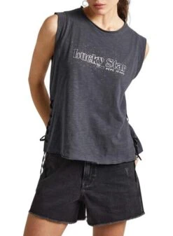 T-shirt Pepe Jeans Katrina Gris Pour Femme