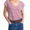 T-shirt Pepe Jeans Khloe Rayures Rose Pour Femme