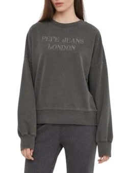 Sweatshirt Pepe Jeans Kelly Noir Pour Femme