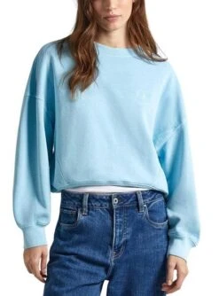 Sudadera Pepe Jeans Lynette Azul Pour Femme