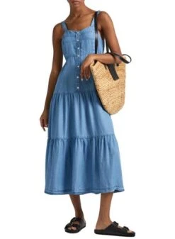 Robe Pepe Jeans Edith Bleu Pour Femme